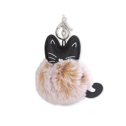 Pom pom keychain