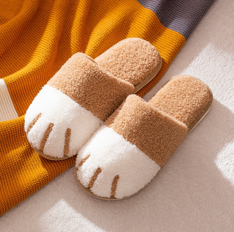 Cat paw slippers